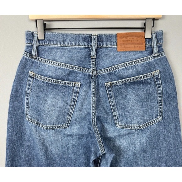 Lucky Brand Women's High Rise Wide Leg Jeans Medium Wash Size 6 28x30 - Picture 3 of 9